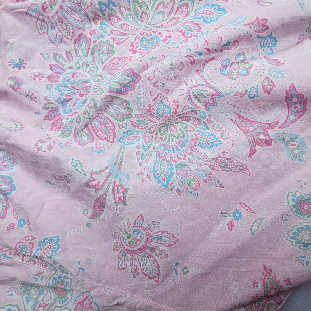 LAUREN Ralph Lauren Pink Pajama Set Women's Size XL Paisley Flowers NWT ($74.00) - Picture 12 of 14